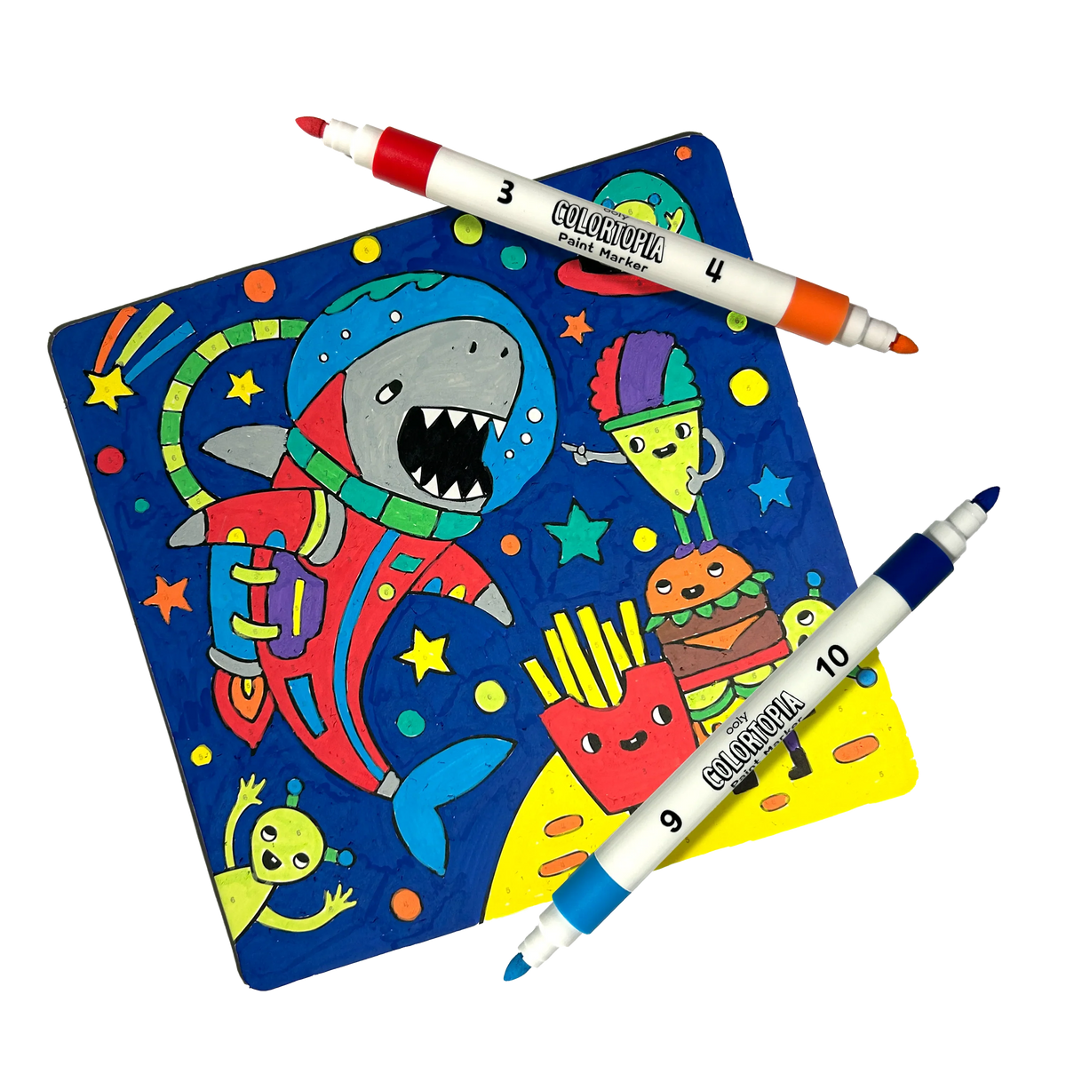 Ooly Colortopia Color By Number Paint Marker Kit - Epic Adventures