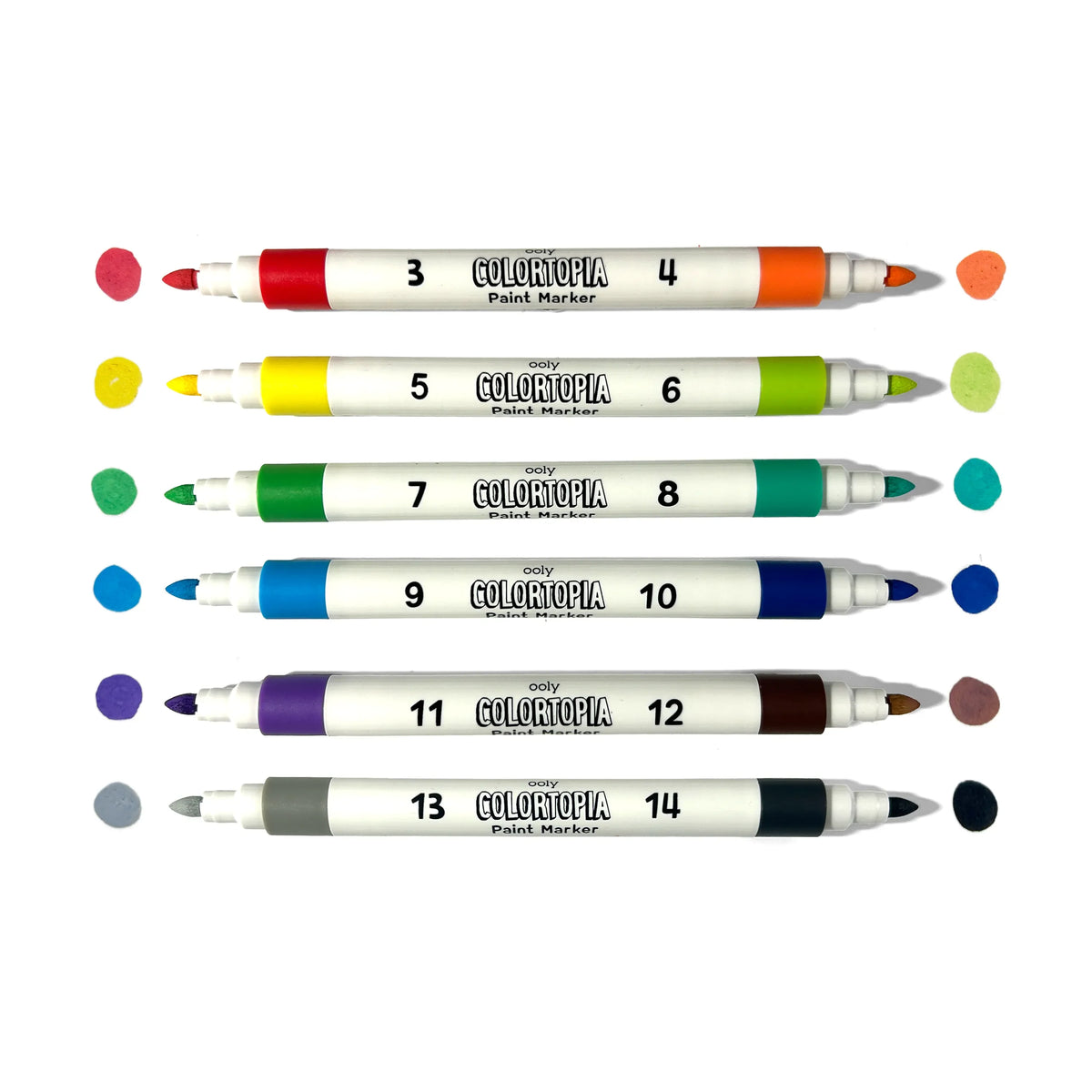 Ooly Colortopia Color By Number Paint Marker Kit - Epic Adventures