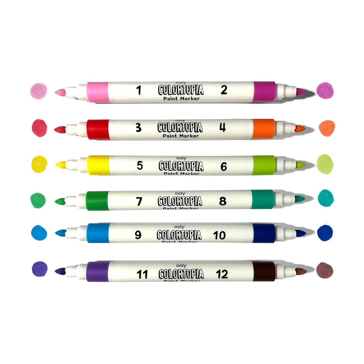 Ooly Colortopia Color By Number Paint Marker Kit - Unicorn Funland