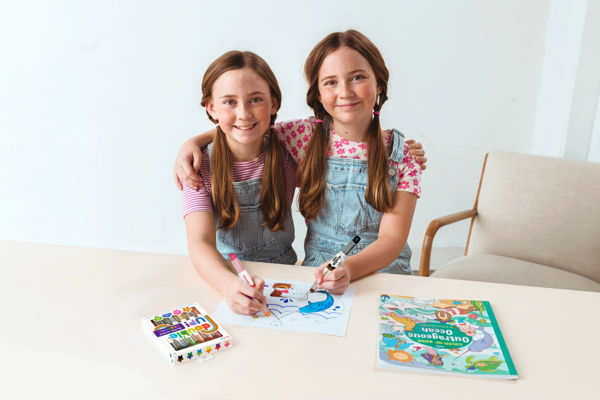 Ooly Double Up! Double-Ended Crayons - Set of 6