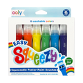 Ooly Easy Squeezy Squeezable Poster Paint Brushes - Set of 6