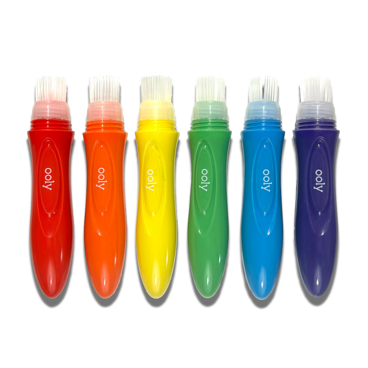 Ooly Easy Squeezy Squeezable Poster Paint Brushes - Set of 6