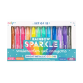 Ooly Rainbow Sparkle Metallic Watercolor Gel Crayons - Set of 12