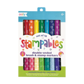 Ooly Stampables Double-Ended Stamp & Brush Markers - Set of 18