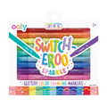 Ooly Switch-Eroo Sparkle Glittery Color Changing Markers - Set of 12