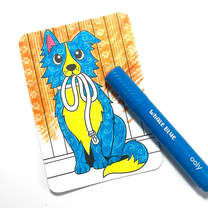 Ooly Undercover Art Hidden Pattern Coloring Activity - Dog Days