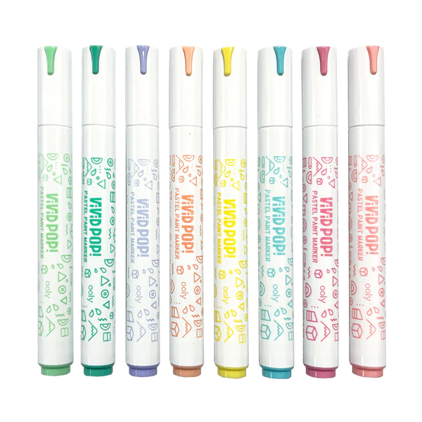 Ooly Vivid Pop! Water Based Paint Markers - Pastel