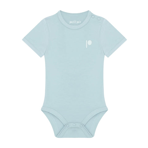 Petit Pie Onesie Dusty Blue