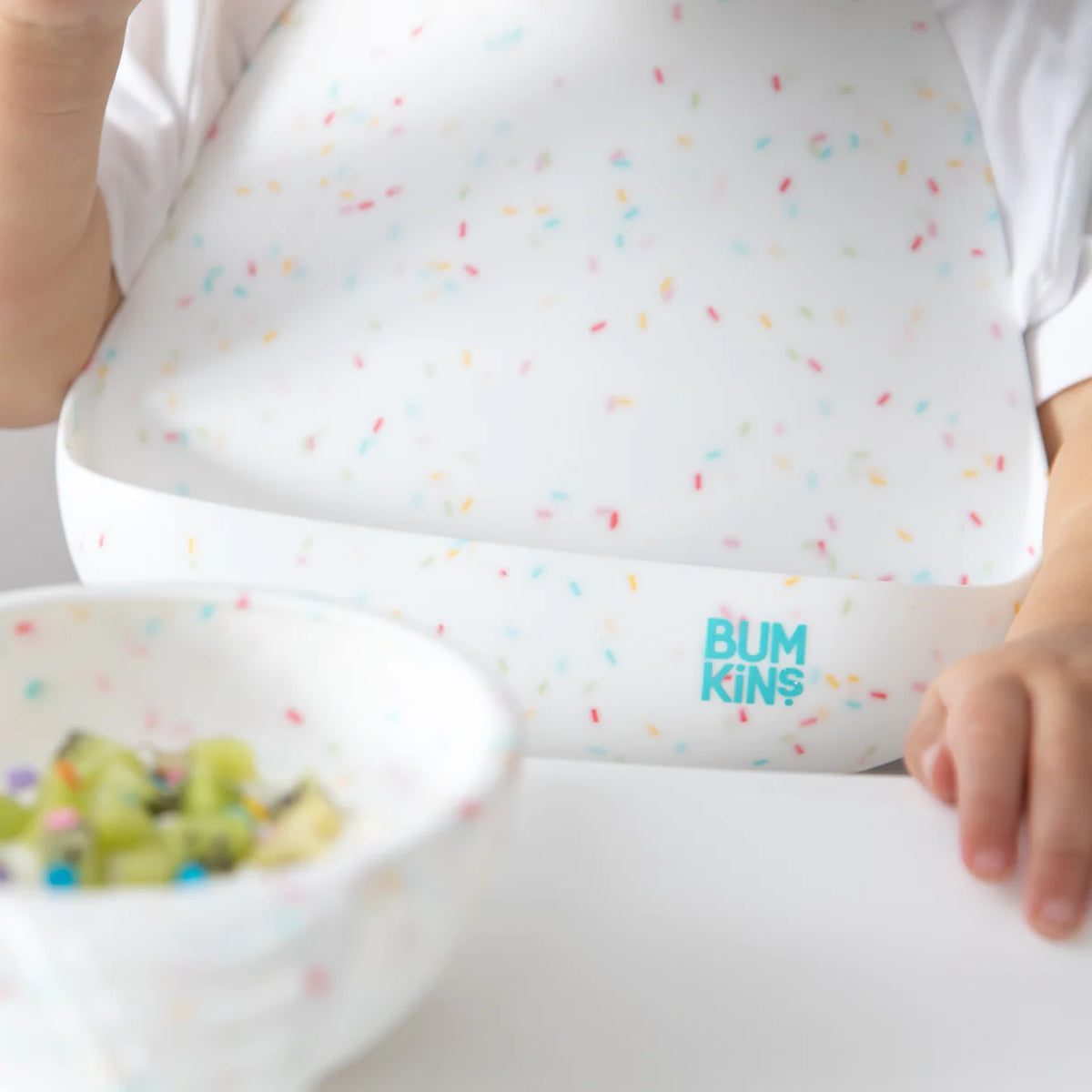 Bumkins Silicone Molded Bib - Vanilla Sprinkle