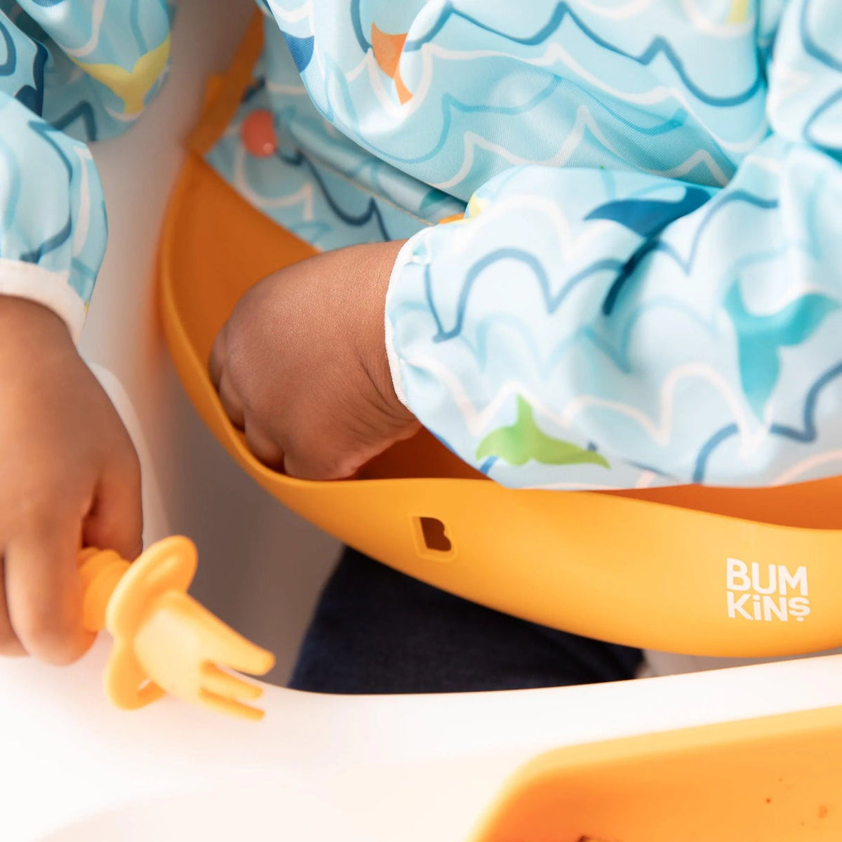 Bumkins Swap Pocket Bib - Ocean Life + Whale Tail