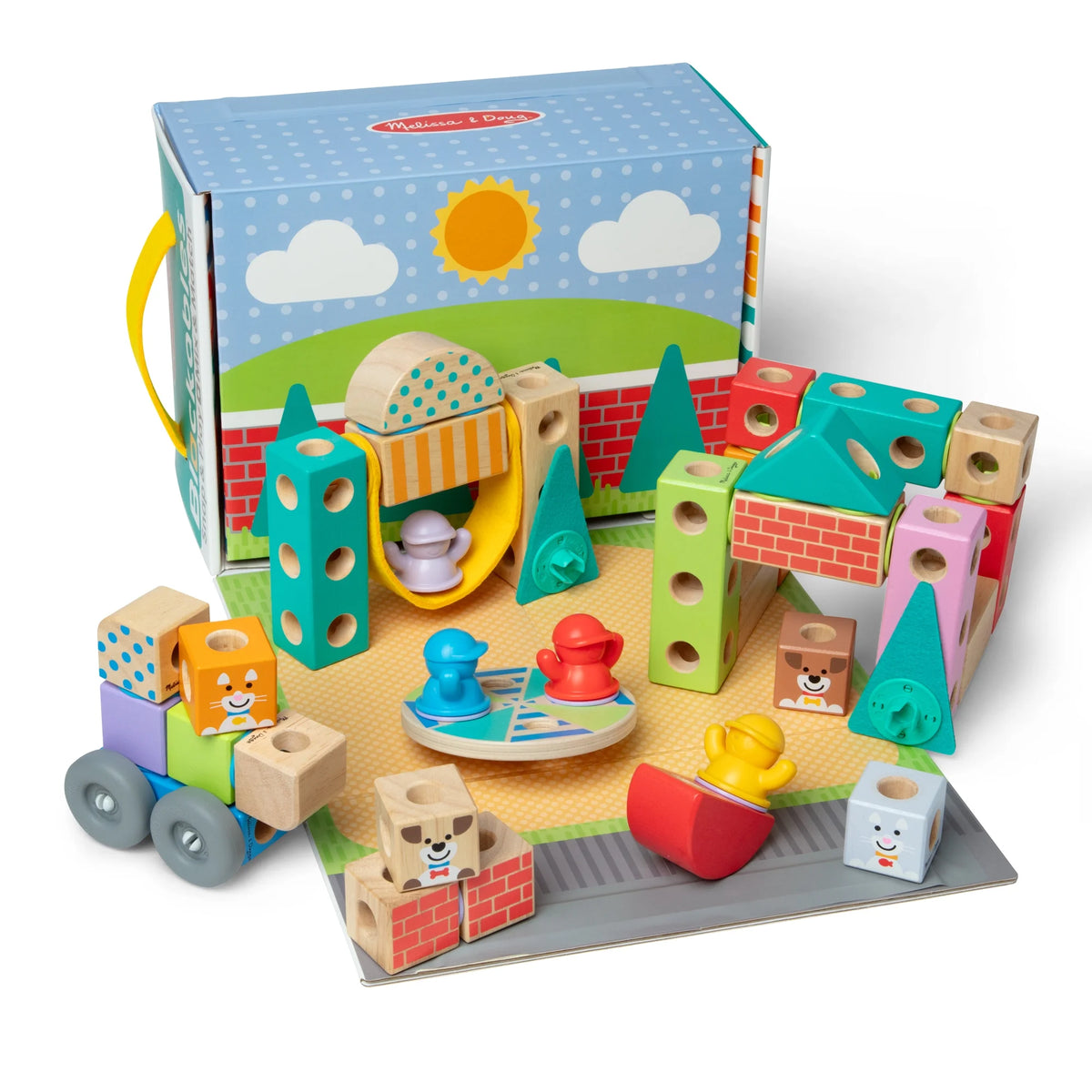 Melissa & Doug Blockables Play Set - Town