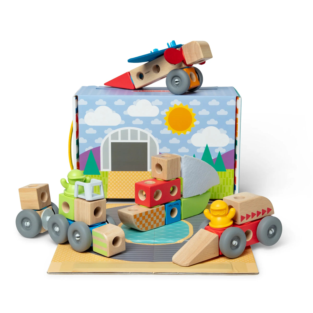 Melissa & Doug Blockables Play Set - Vehicles