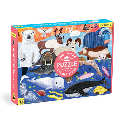Mudpuppy 100 Piece Double-Sided Puzzle - Arctic Above & Below