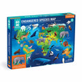 Mudpuppy Geography Puzzle - Endangered Species Around the World