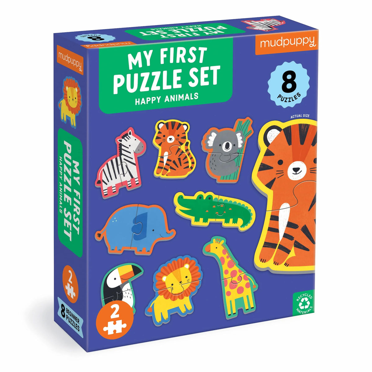 Mudpuppy My First Puzzle Set - Happy Animals