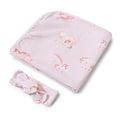 Snuggle Hunny Organic Jersey Wrap & Topknot Set - Unicorn