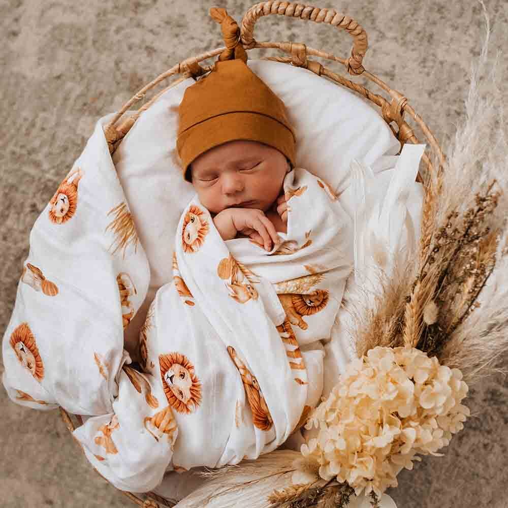 Snuggle Hunny Organic Muslin Wrap - Lion