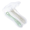 Beaba 2nd Silicone Spoons Set 2 Velvet Grey-Frosty Green