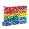 Galison 1000 Piece Jigsaw Puzzle - Rainbow Toy Cars