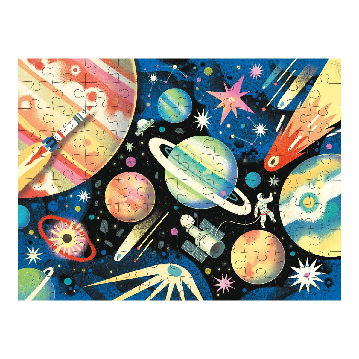 Mudpuppy 100 Piece Double-Sided Puzzle - Space Mission