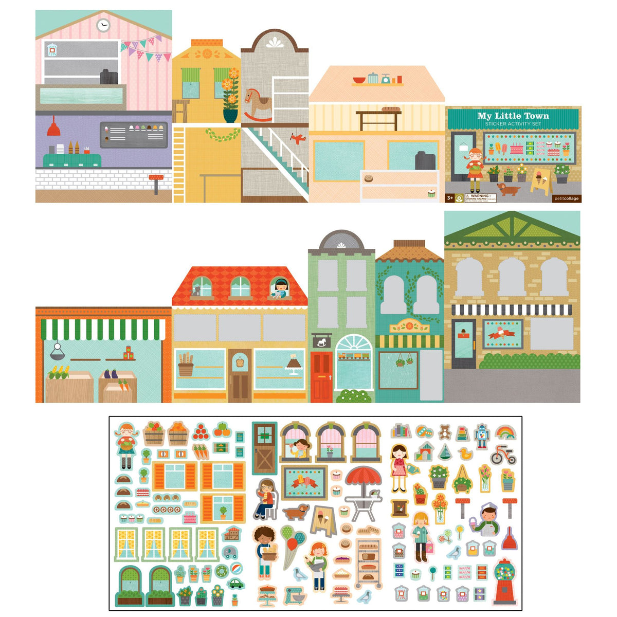 Petit Collage My Little Town Sticker Activity Set