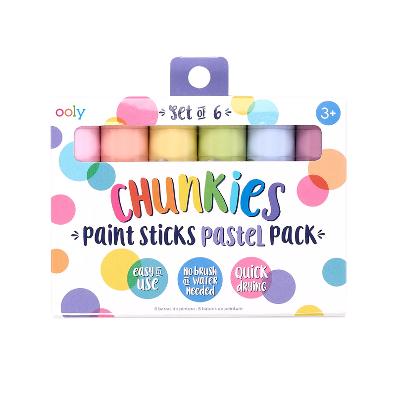 Ooly Chunkies Paint Sticks - Pastel Set of 6