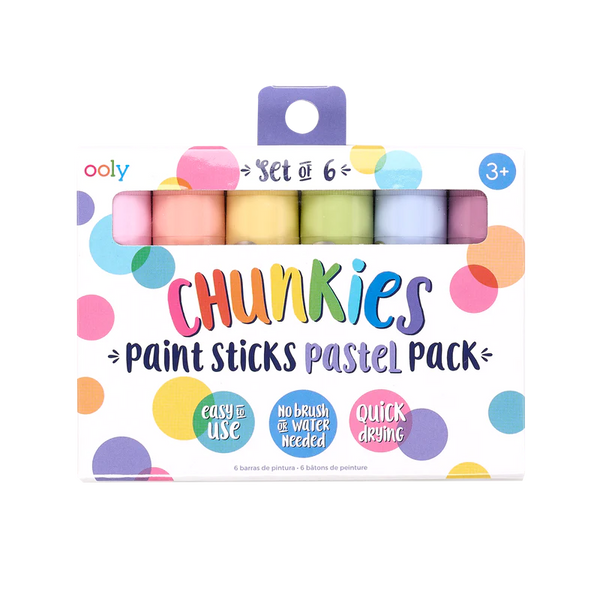 Ooly Chunkies Paint Sticks - Pastel Set of 6 – Minim Kids