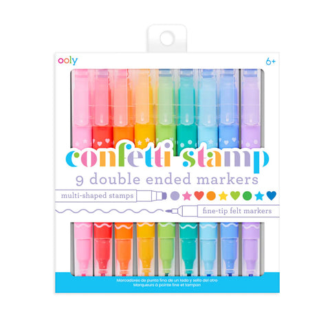 Ooly Confetti Stamp Double-Ended Markers