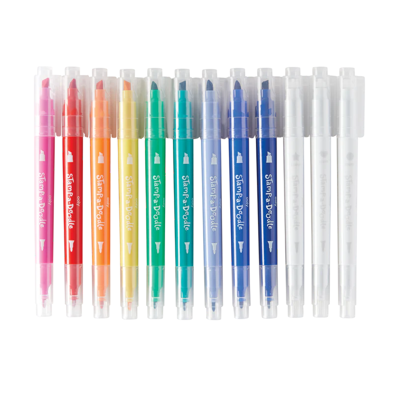 Ooly Stamp-A-Doodle Double-Ended Markers