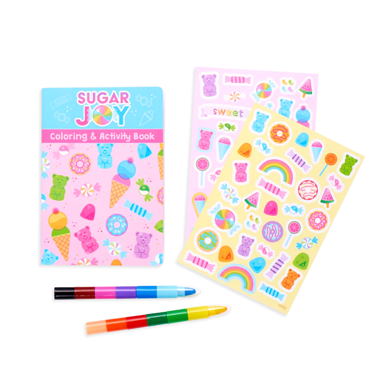 Ooly Mini Traveler Coloring + Activity Kit - Sugar Joy