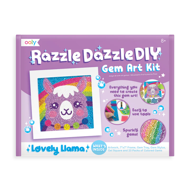 Ooly Razzle Dazzle D.I.Y. Gem Art Kit: Lovely Llama