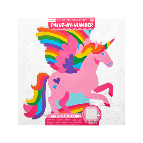 Ooly Colorific Canvas Paint By Number - Magical Unicorn