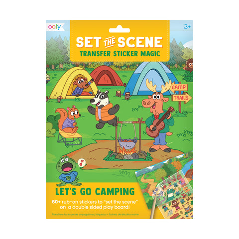 Ooly Set The Scene Transfer Stickers - Let's Go Camping