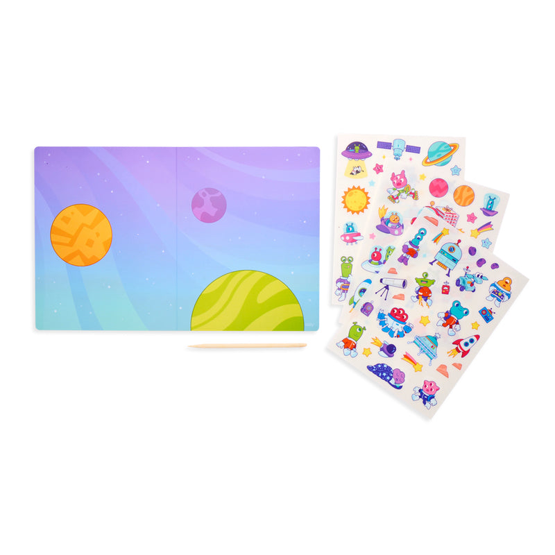 Ooly Set The Scene Transfer Stickers - Galaxy Buddies