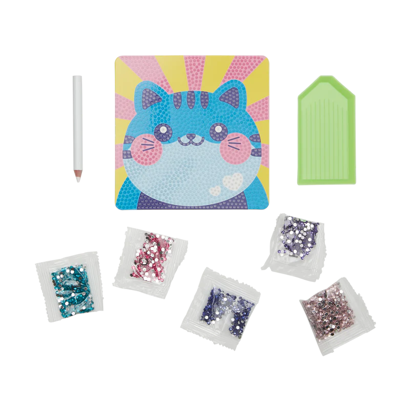 Ooly Razzle Dazzle D.I.Y. Mini Gem Art Kit - Cutesy Cat
