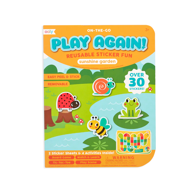 Ooly Play Again! Mini On-The-Go Activity Kit - Sunshine Garden