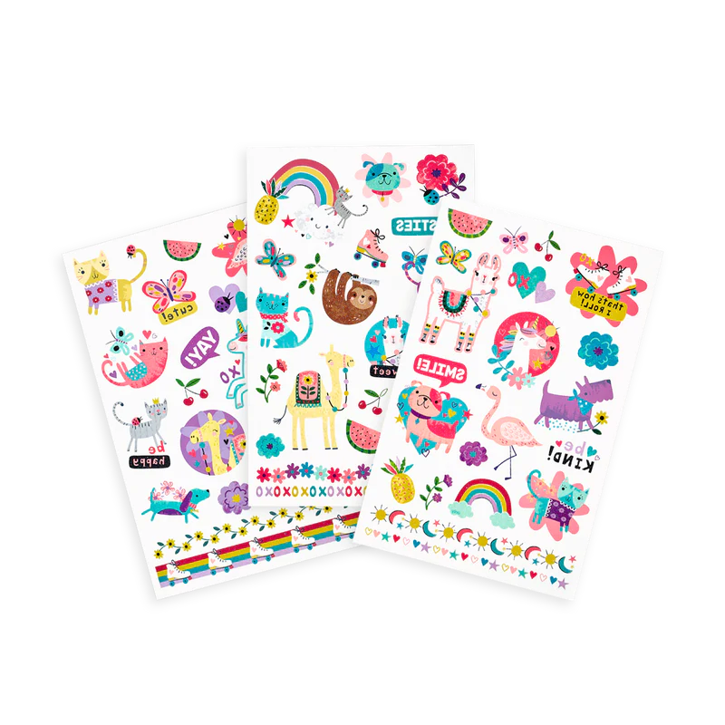 Ooly Tattoo-Palooza Temporary Glitter Tattoos: Funtastic Friends