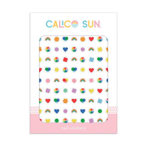 Ooly Calico Sun Nail Stickers - Violet