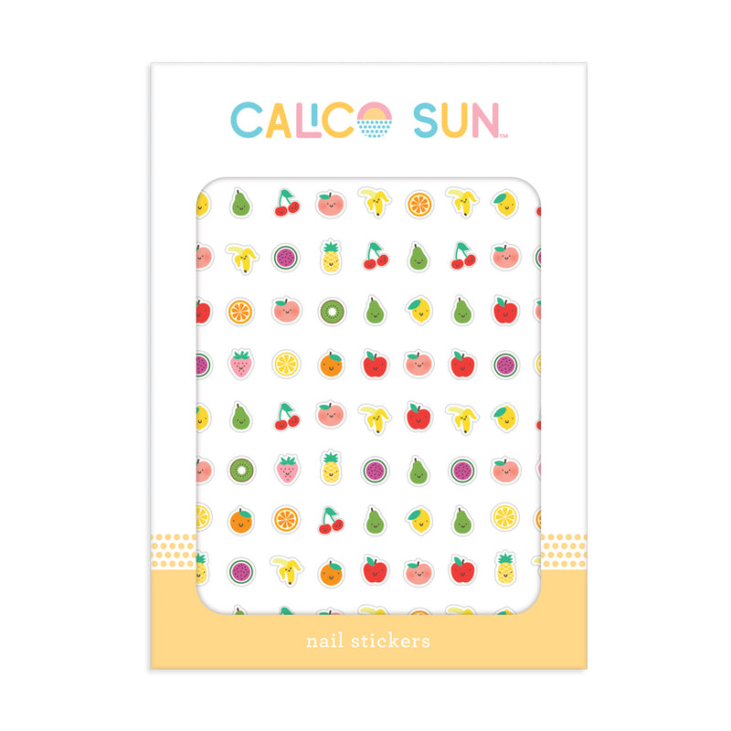 Ooly Calico Sun Nail Stickers - Clementine