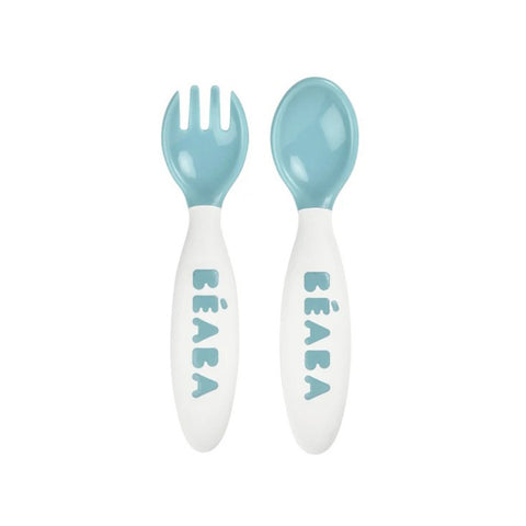 Beaba Fork and Spoon Blue