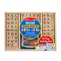 Melissa & Doug Deluxe Wooden Stamp Set ABC-123