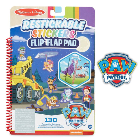 Melissa & Doug Paw Patrol Restickable Stickers Flip-Flap Pad Ultimate Rescue