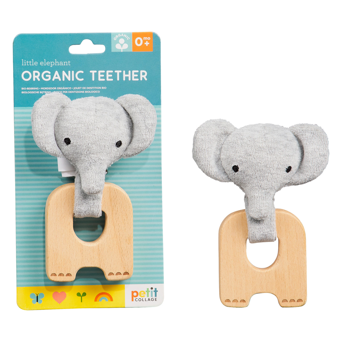 Petit Collage Little Elephant Organic Teether