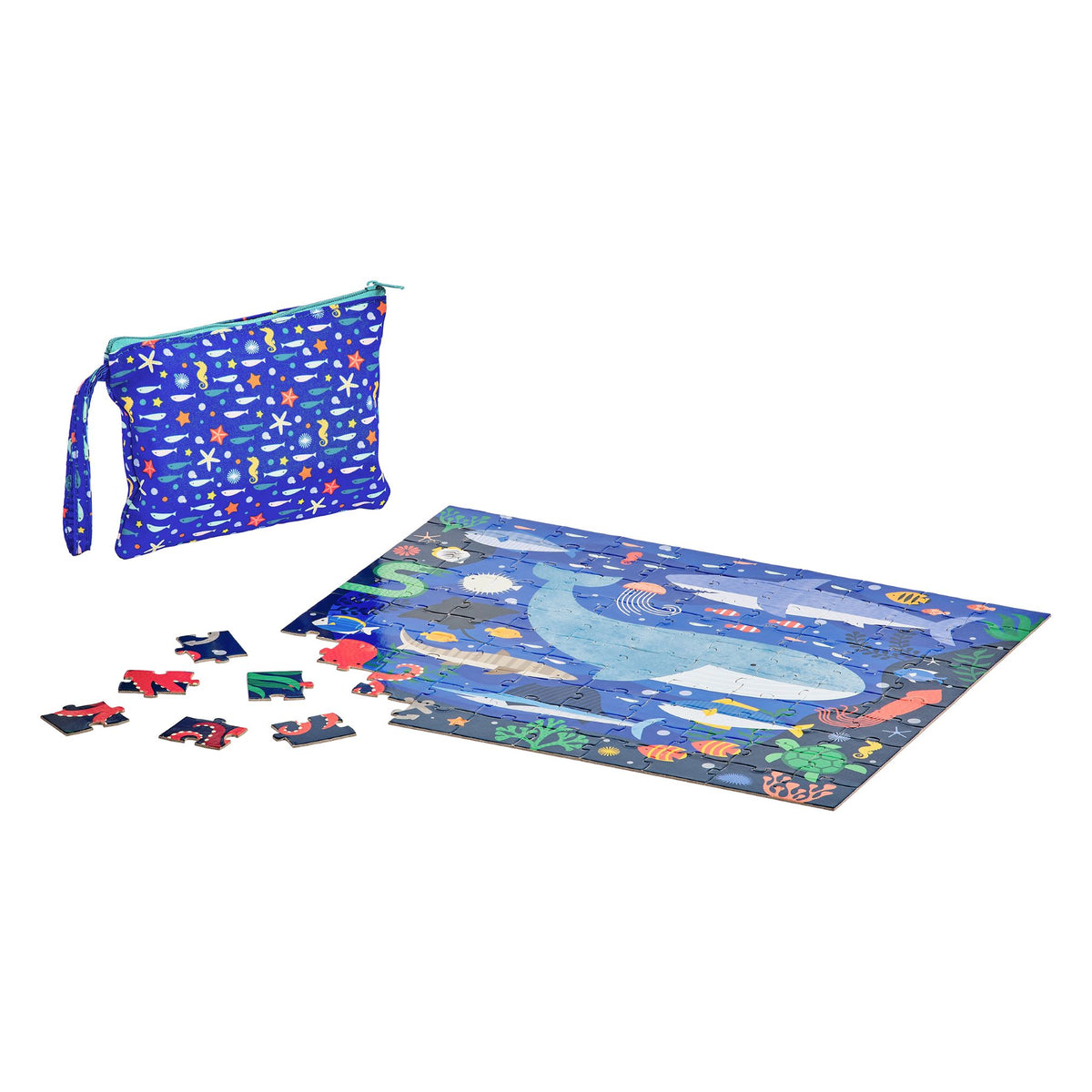 Petit Collage Under the Sea Two-sided On-the-Go Puzzle