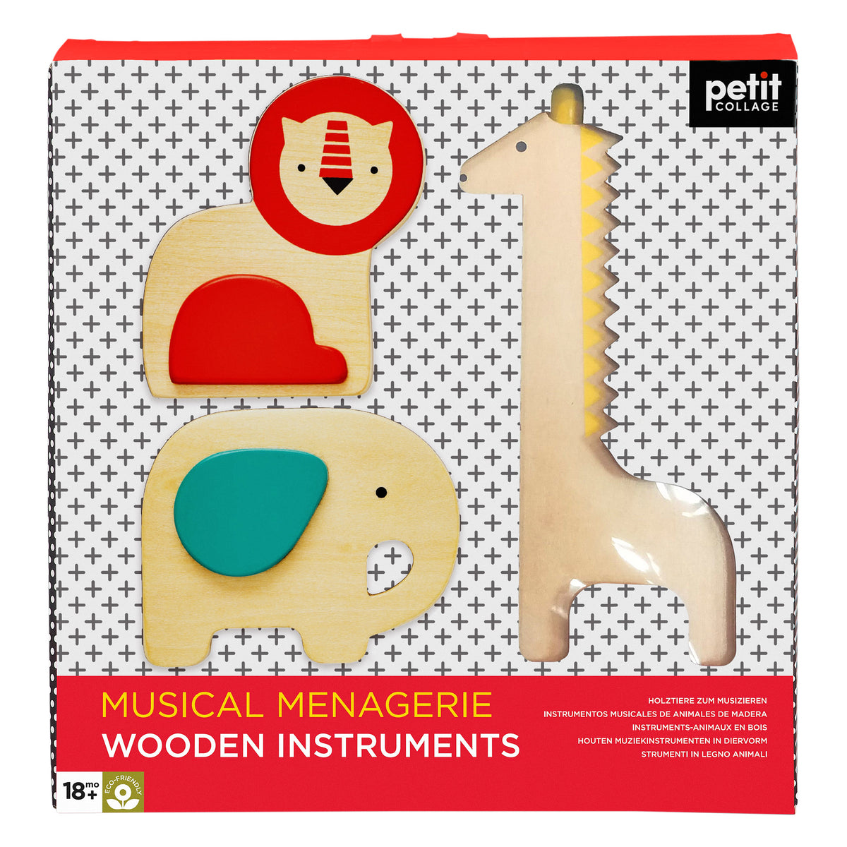 Musical Instruments Peti Petit Collage Musical Menagerie Wooden Instruments – Minim Kids