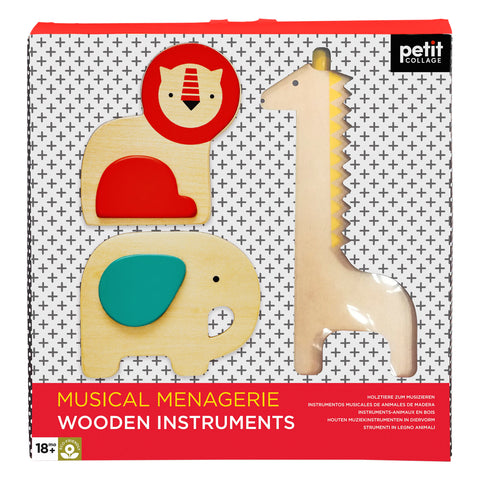 Petit Collage Musical Menagerie Wooden Instruments