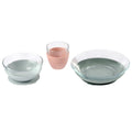 Beaba Duralex Glass Meal Set - Eucalyptus