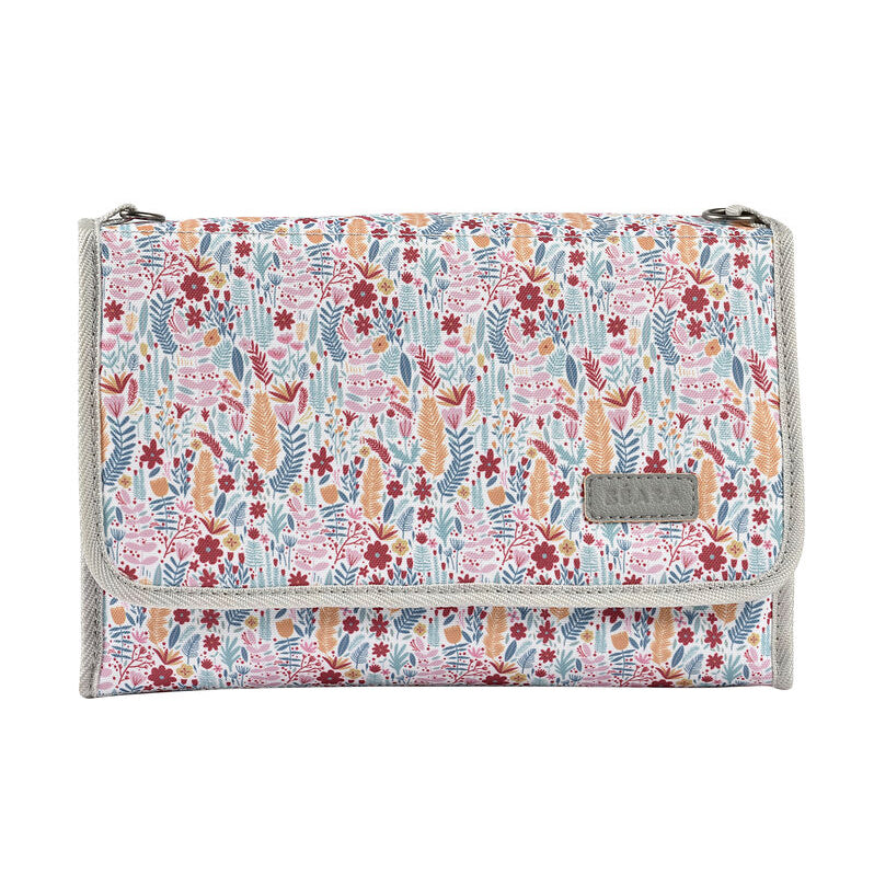 Beaba On-the-go Changing Pouch Mirage Grey Floral