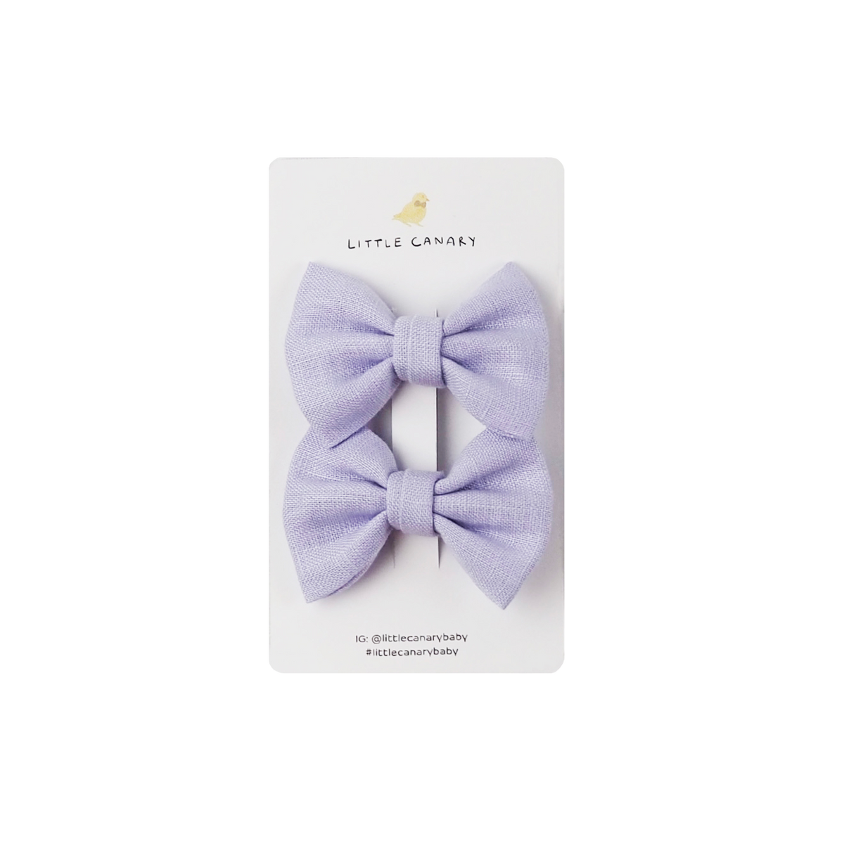 Little Canary Hairclips Classic Lavender