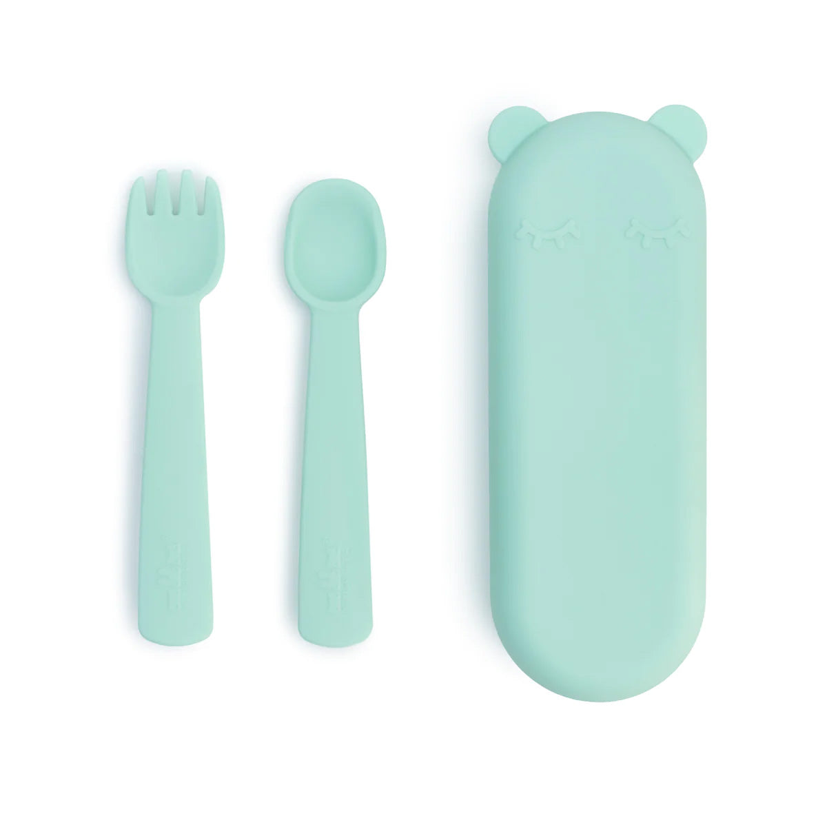 We Might Be Tiny Feedie Fork & Spoon Set Mint
